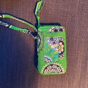 Green Vera Bradley wristlet